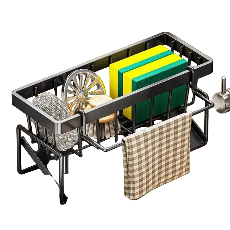 Porta Spugna da Cucina Multifunzionale con Gancio Organizer per Lavello e Accessori Cucina