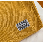 Borsa a Tracolla Donna Rilibegan in Velluto a Coste – Tote Grande Capacità Stile Casual Moda - Campeda
