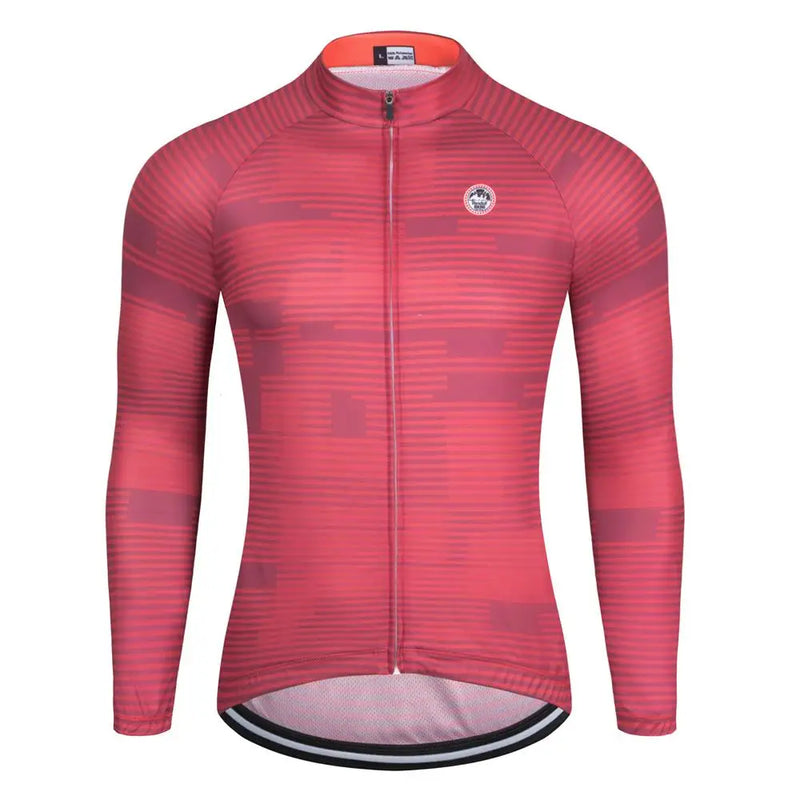 Maglia da ciclismo della squadra primavera/autunno maniche lunghe uomo camicia - immagine 7