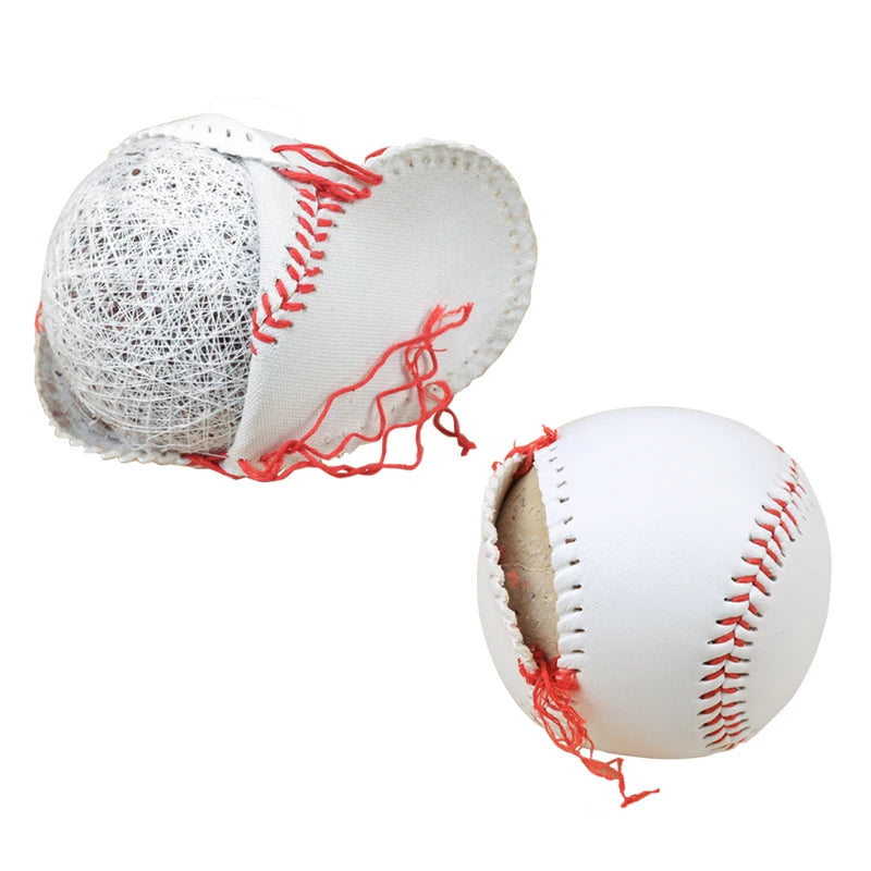 Set 12 Palline da Baseball 9” – Allenamento Resistente in Legno & Gomma per Practice & Training - Campeda