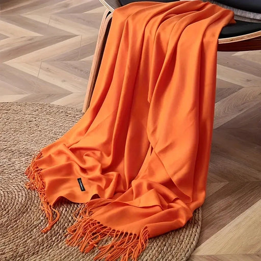 Sciarpa di Pashmina da donna Scialli Morbida sensazione cashmere Foulard viaggio - immagine 2