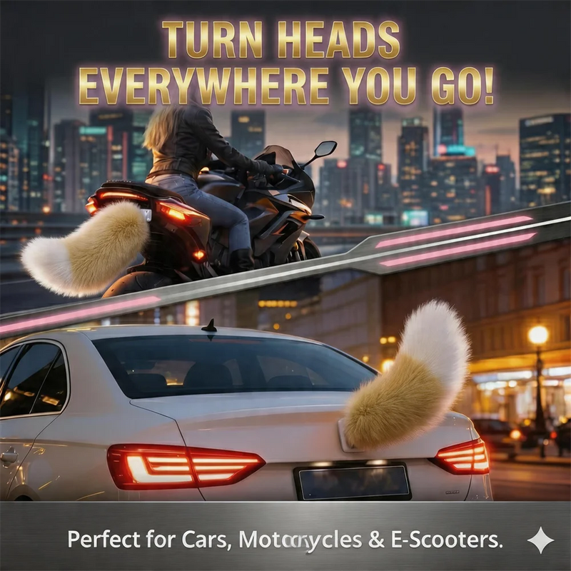Coda Elettrica Oscillante per Auto, Simpatico Ornamento Peluche in Movimento per Interni ed Esterni Auto, Decorazione Scooter con Telecomando
