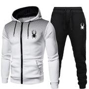 Tuta jogging uomo 2 pezzi – felpa con cappuccio e pantaloni sportivi per palestra, corsa e tempo libero - Campeda