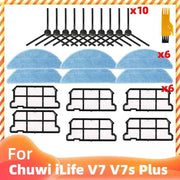 Spazzole laterali intere Filtro filtro Mop Panno per Chuwi iLife V7 / V7s Plus Robot Aspirapolvere Pezzo di ricambio