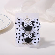Fermagli per capelli bambina 2 pezzi con fiocco a pois, mollette cartoon adorabili, accessori capelli boutique per bambini - Campeda