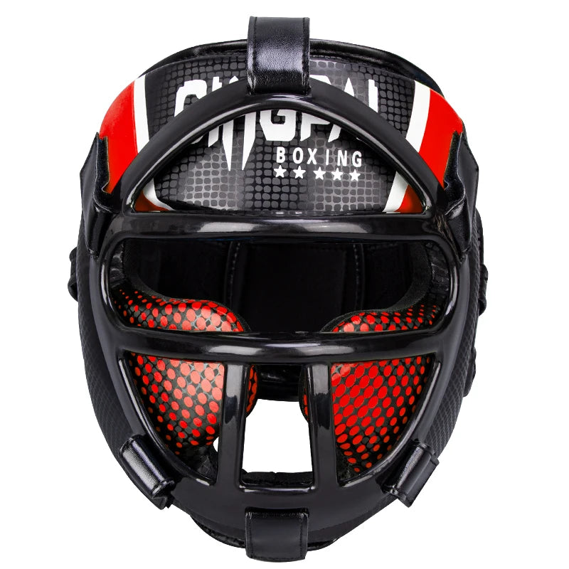 Casco Arti Marziali con Maschera – Protezione Totale Muay Thai, Boxe, MMA & Taekwondo - Campeda