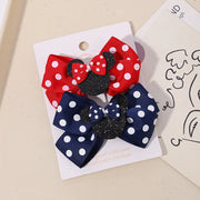 Fermagli per capelli bambina 2 pezzi con fiocco a pois, mollette cartoon adorabili, accessori capelli boutique per bambini - Campeda