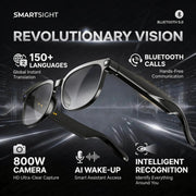 Occhiali Smart 4K 8MP da Uomo con Fotocamera HD Traduzione in oltre 150 - immagine 7