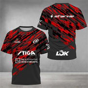T-shirt da tennis ad asciugatura rapida uomo moda allentate estive padel corsa per