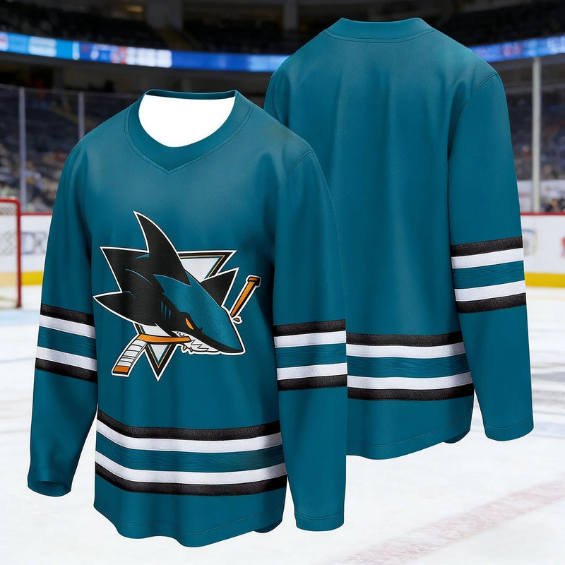 Maglia da allenamento hockey su ghiaccio uomo più venduta con stampa 3D del - immagine 3