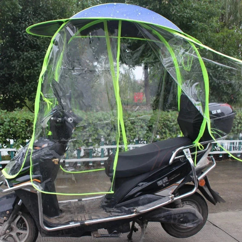 tettoia completamente chiusa parasole rimovibile per veicolo elettrico