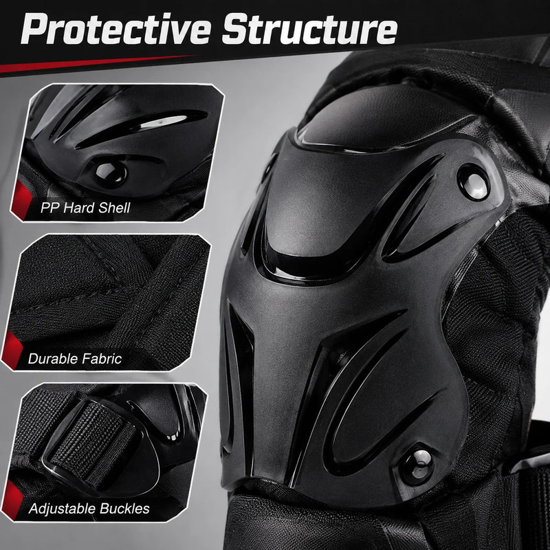 Ginocchiere per Moto Equipaggiamento Protettivo Protezioni Ginocchia da Motocross - immagine 2