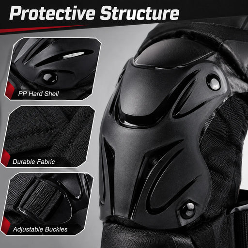 Ginocchiere per Moto Equipaggiamento Protettivo Protezioni Ginocchia da Motocross - immagine 2