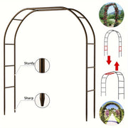 Arco da giardino in metallo arrampicata su prato – Confezione da 1 – di nozze - immagine 2