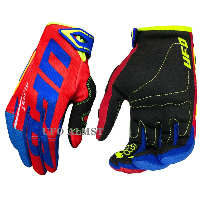 Guanti Moto Enduro Motocross UFO Almst – Antiscivolo, Traspiranti e Antiurto con Touch Screen, Guanti MX ATV Estivi
