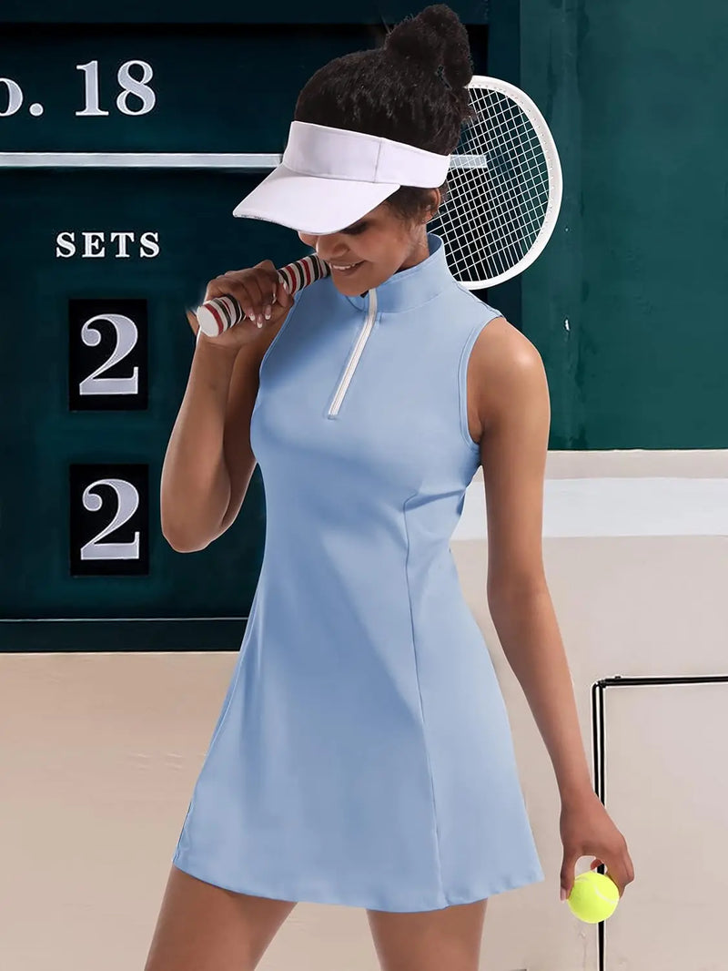 Abito da tennis e polo gonna yoga uniforme palestra - immagine 2