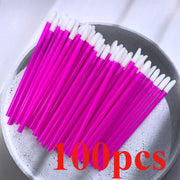 100 pz monouso pennello per labbra estensione ciglia pennelli trucco mascara - immagine 11