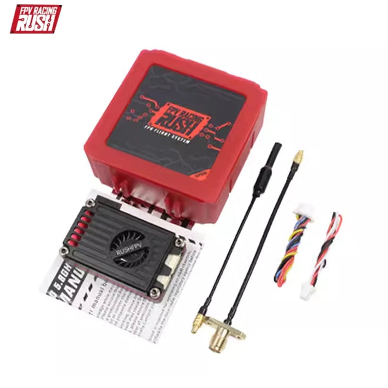 RUSHFPV Rush FPV MAX SOLO Trasmettitore video VTX da 5,8 GHz 2,5 W 48CH/37CH con antenna per droni ad ala fissa RC FPV a lungo raggio