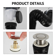 Kit Scarico Lavello Cucina e Bagno Pop-Up – Tubo Flessibile - immagine 5
