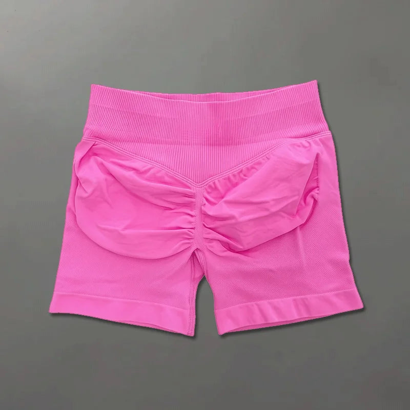 Pantaloncini da Yoga per Fitness | Pantaloncini sportivi da donna da 4,5 pollici per corsa ed esercizio, alternativa di qualità ai marchi più famosi, abbigliamento da palestra senza cuciture modellante.