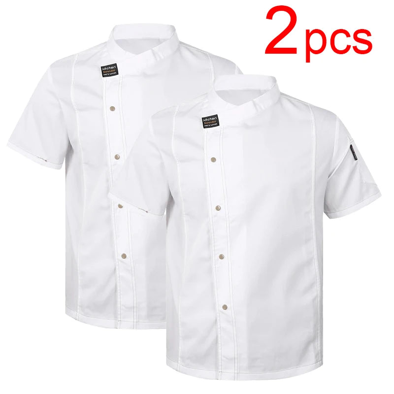 Costume da Cuoco per Uomo Divisa Chef Servizio Ristorazione - White M - immagine 15