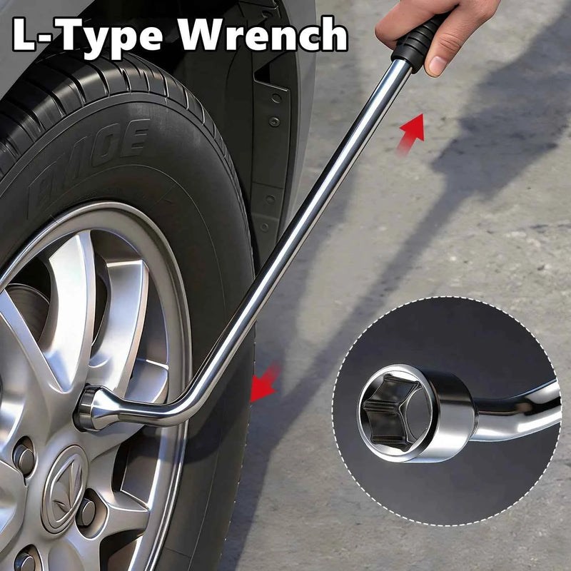 Chiave per ruota di scorta auto 17/19/21/22/23/24mm - Chiave esagonale a L con testa scanalata, attrezzo di riparazione, chiave per pneumatici standard