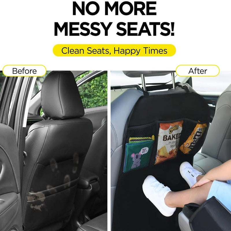 Coprisedile posteriore per auto con 3 tasche portaoggetti