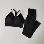 Completo sportivo da donna a vita alta Peach antiurto - immagine 9