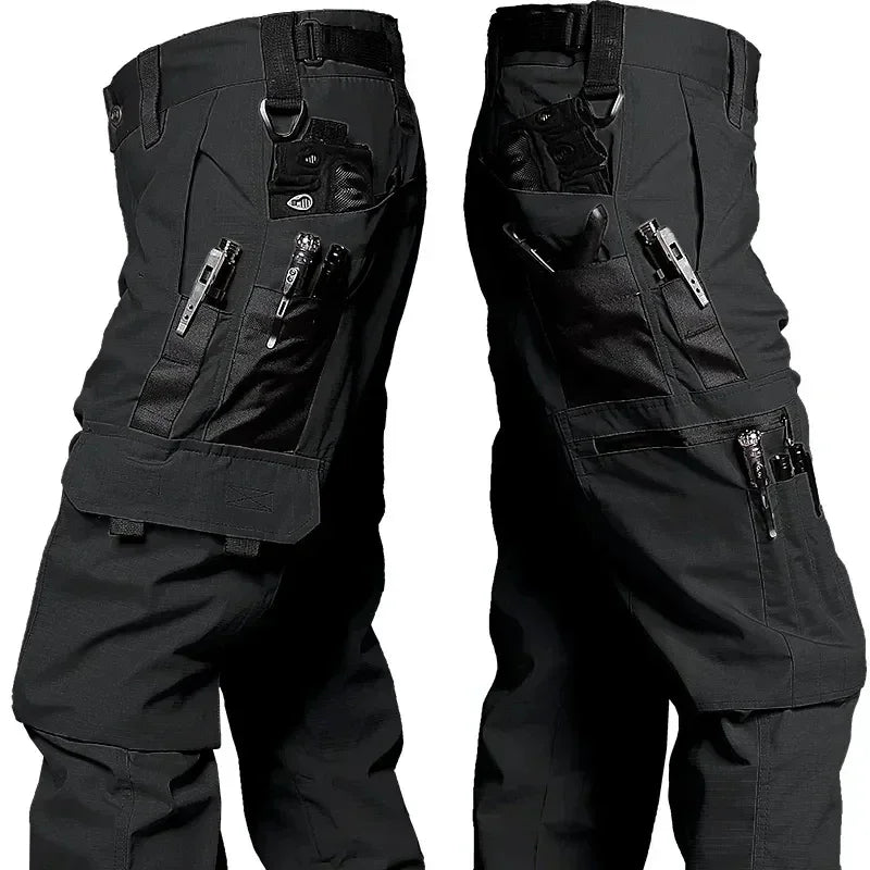 Pantaloni cargo uomo tattici multitasche impermeabili – pantaloni da lavoro e trekking outdoor resistenti - Campeda