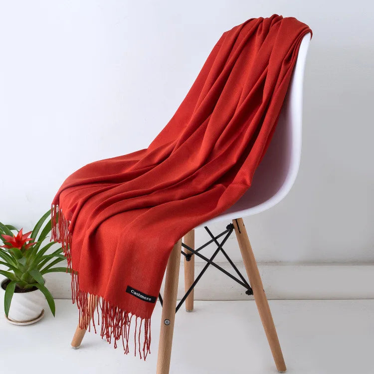 Sciarpa di Pashmina da donna Scialli Morbida sensazione cashmere Foulard viaggio - immagine 18