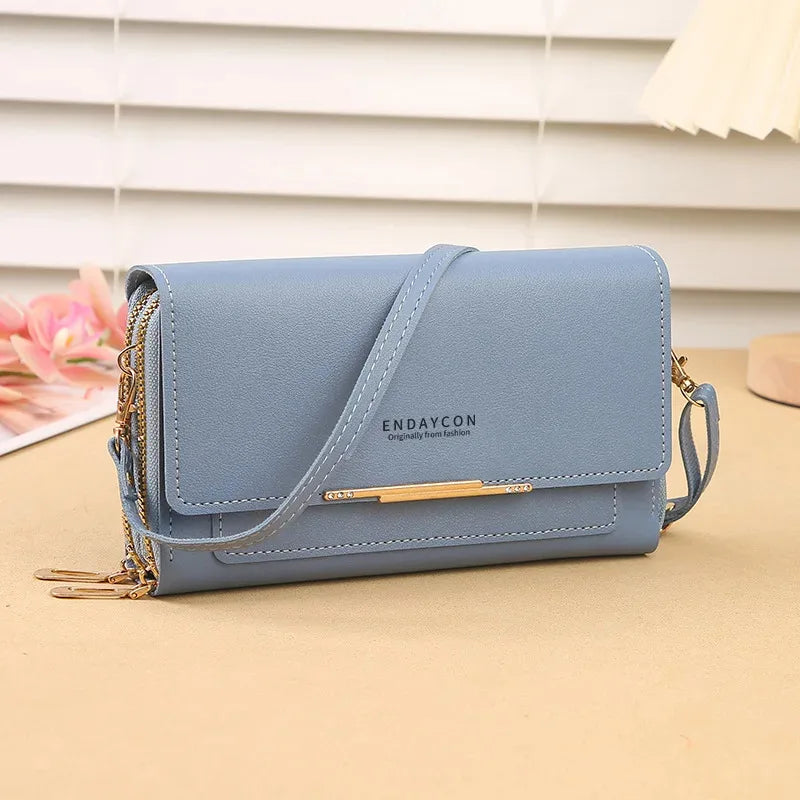 Borsa Portafoglio Donna con Tracolla – Pochette Convertibile Multifunzionale con Portamonete - Campeda