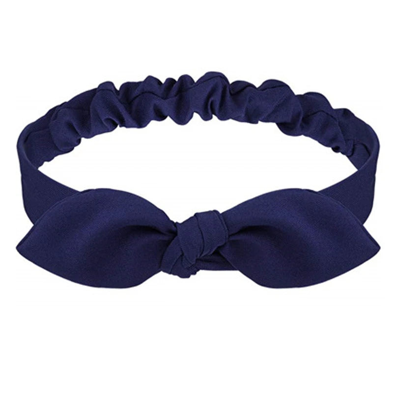 New Boho Women fasce morbide con stampa solida fasce per capelli elastiche con nodo incrociato Vintage turbante bandane fasce per capelli per ragazze accessori per capelli