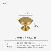 Nurlin Ottone massiccio Stile europeo di lusso Maniglia per mobili Manopole Barre a - CH039-BB-N32 - immagine 3