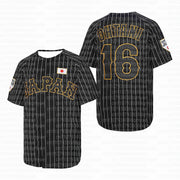 Maglia da Baseball OHTANI Numero 16 Decorata con Patchwork - immagine 8