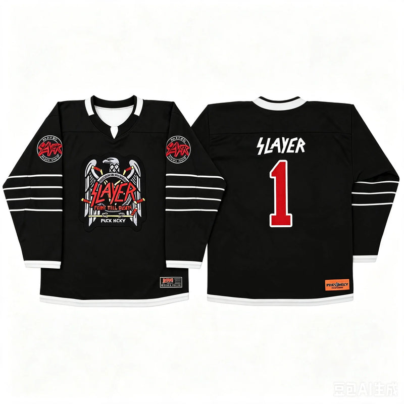Maglia da Hockey a Maniche Lunghe con Scollo V per Uomo