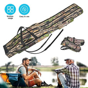 Borsa da pesca portatile mimetica per canne e mulinelli