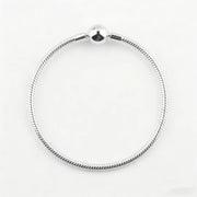 Bracciali in Argento Sterling 925 con Chiusura a Cuore e Catena Serpente - 2761 silver 17 centimetri - immagine 25