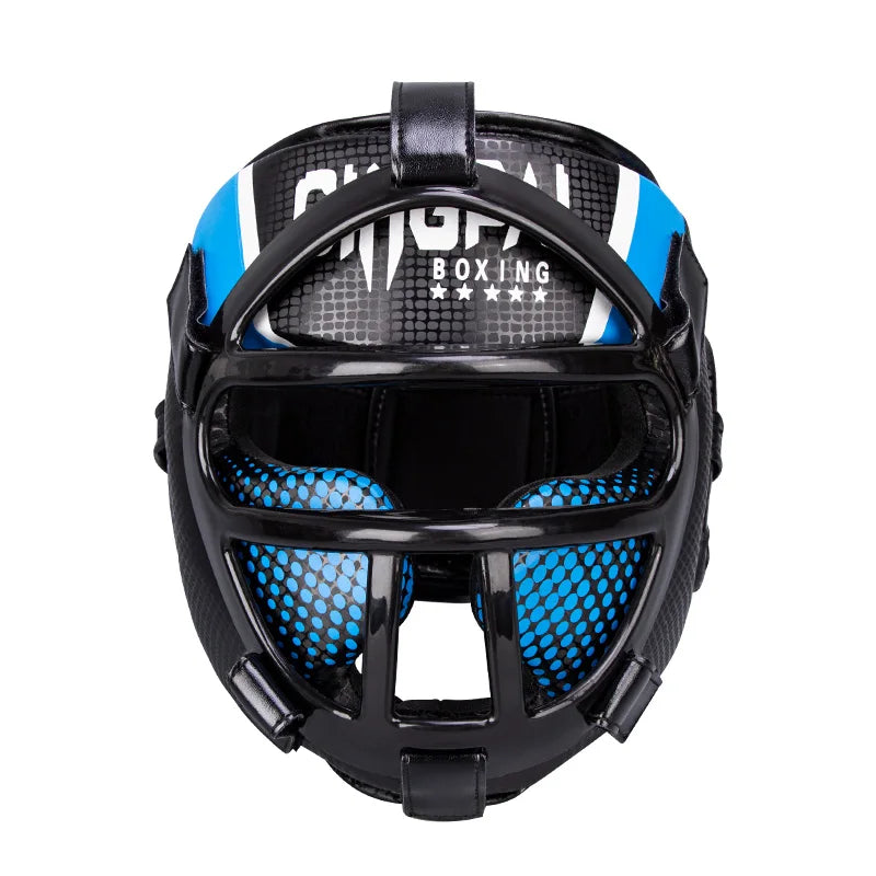 Casco Arti Marziali con Maschera – Protezione Totale Muay Thai, Boxe, MMA & Taekwondo - Campeda