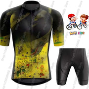 Set Maglia Ciclismo Bambini Tour Francia Wout Van Aert - immagine 5