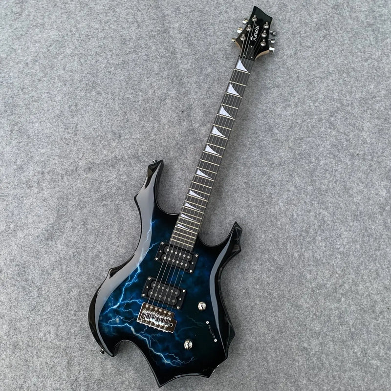 Chitarra Elettrica Lightning Bolt Stile rock, performance potente e perfetta per iniziare o esibirsi