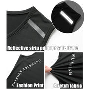 CHRLCK Gilet da corsa uomo Canotta palestra ad asciugatura rapida Fitness Camicia - immagine 5