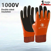 Nuovi Guanti di Sicurezza Elettrica Impermeabili 1000/400V - A3 - immagine 3