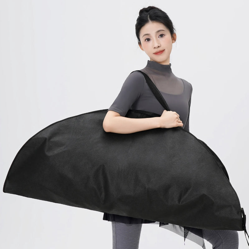 Borsa portaoggetti nera con cerniera per tutù da balletto Zaino impermeabile in - immagine 2