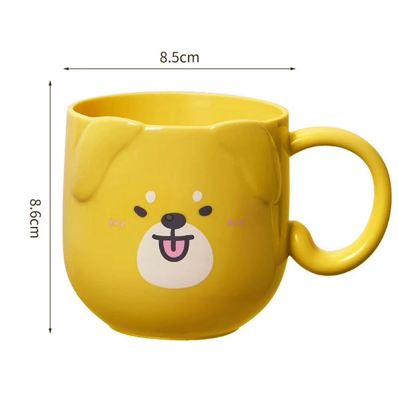 Cute Cat collutorio mug tazza per spazzolino da denti Home Travel Cartoon addensato Wash Cup tazze di plastica