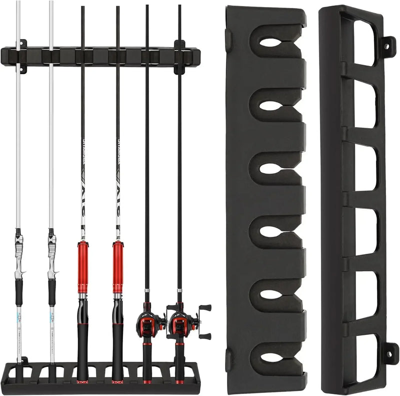 Supporti per canna da pesca Supporto asta verticale a 6 canne palo modulare