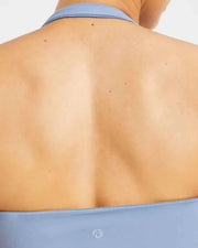 AYBL Top da yoga con scollo all'americana e pantaloncini da 2 pollici per fitness, palestra e allenamento Pilates — Tessuto delicato sulla pelle