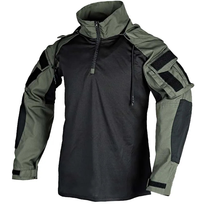 Tute tattiche da uomo Abbigliamento paintball all'aperto Uniforme tiro Combattimento - immagine 8