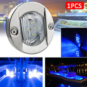 Luci marine per barche Luce di navigazione Lampada posizione impermeabile camion RV - Blue 1PC - immagine 2