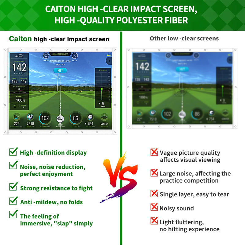 Schermo di impatto per simulatore golf Caiton HD - immagine 4