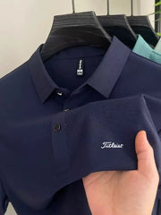 Polo da Golf Uomo Casual per Esterni T-Shirt Estiva di Alta Gamma - immagine 3